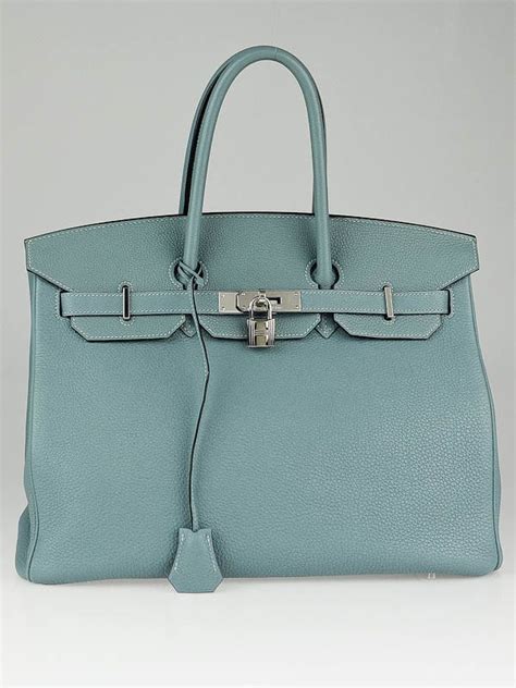 hermes ciel birkin|HERMES Togo Birkin 35 Ciel 755534 .